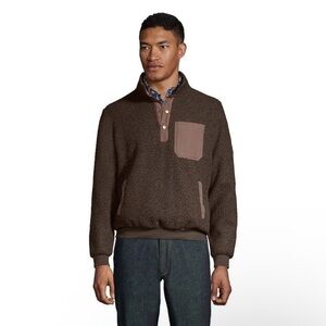 Lands End Sherpa fleece pullover